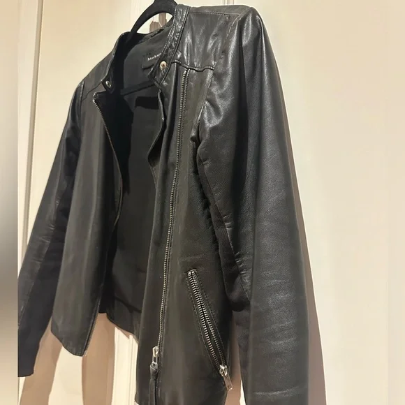 Mackage black leather jacket size XS - Picture 2 of 6